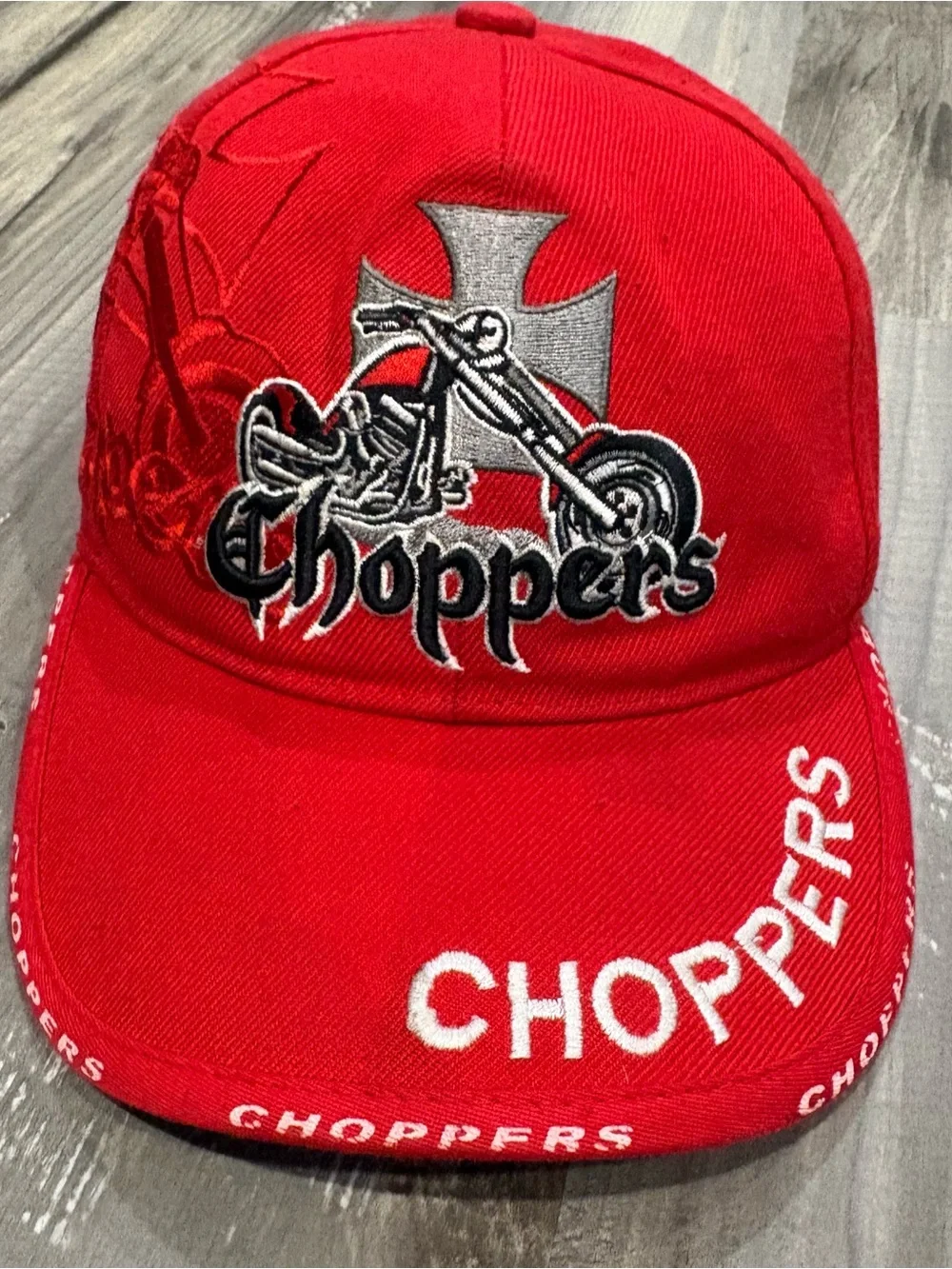 Choppers vibrant red